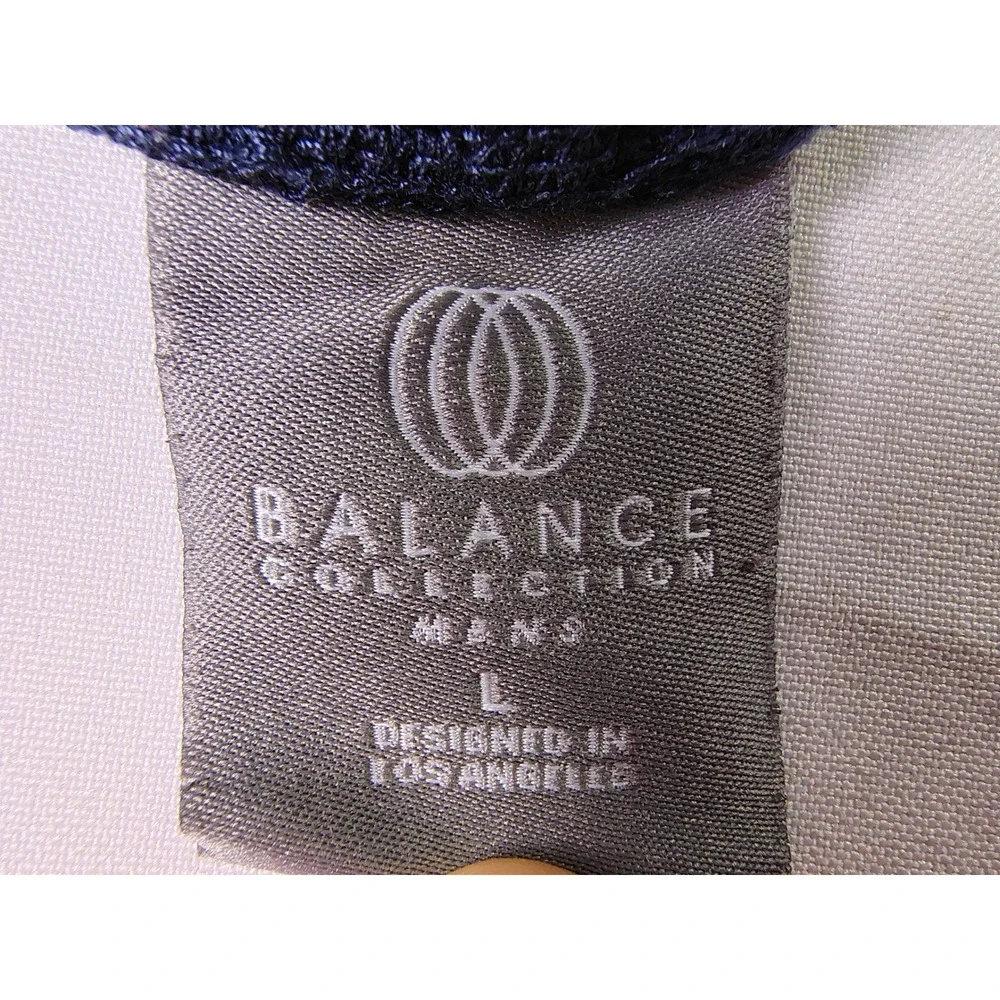 Balance Collection Men Active Shorts Large L Blue Coolmax Athletic Gym Running - Picture 3 of 9